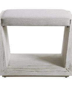 Uttermost Cabana White Small Bench