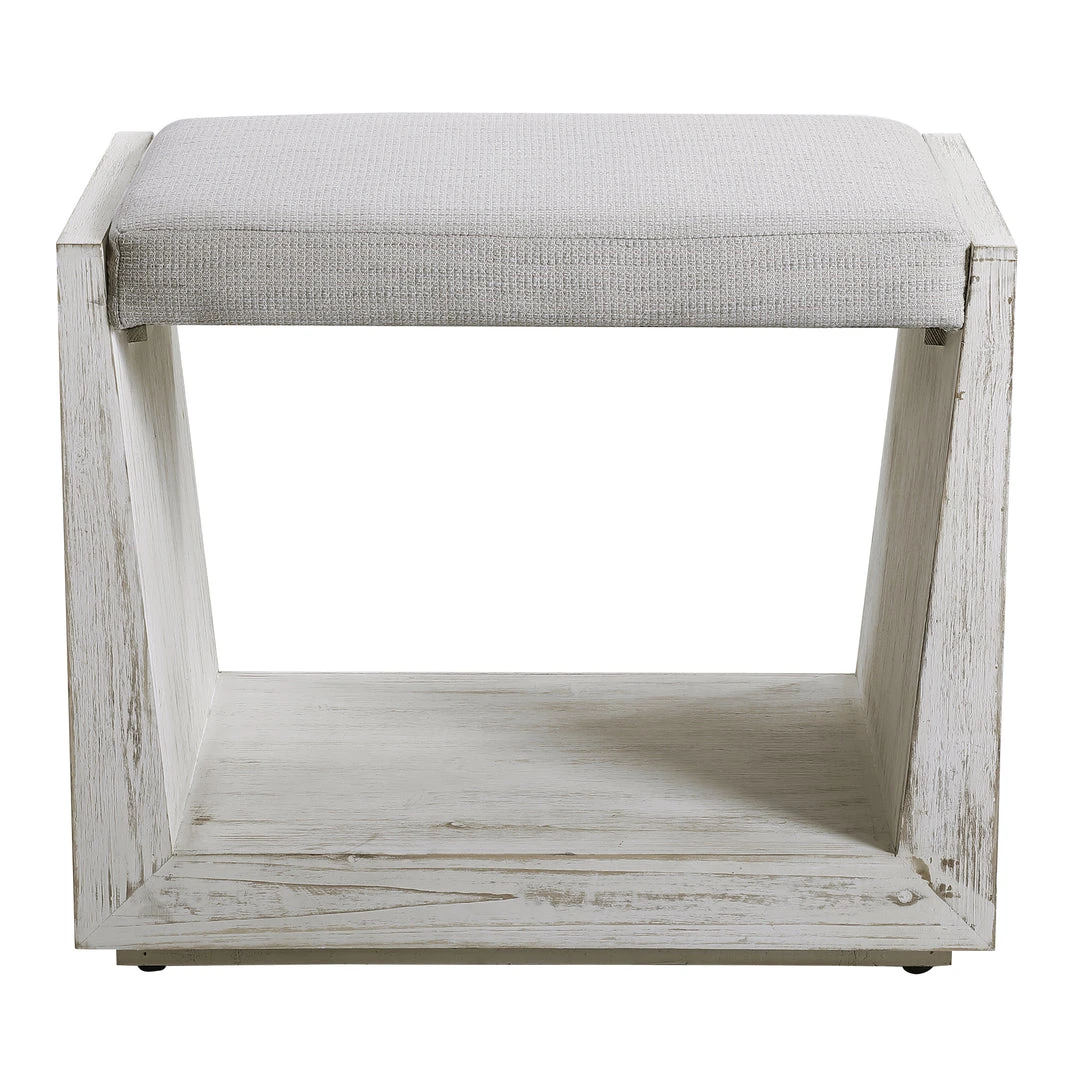 Uttermost Cabana White Small Bench 3 Uttermost Cabana White Small Bench