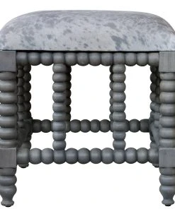 LIVING ROOM Uttermost Estes Faux Cow Hide Small Bench 7 LIVING ROOM Uttermost Estes Faux Cow Hide Small Bench