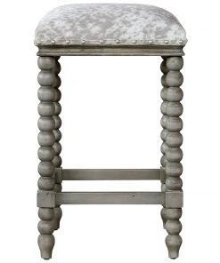 Uttermost Estes Faux Cow Hide Counter Stool