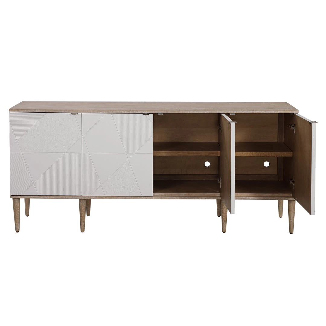 Chests & Cabinets Uttermost Tightrope 4 Door Modern Sideboard Cabinet 7 Chests & Cabinets Uttermost Tightrope 4 Door Modern Sideboard Cabinet
