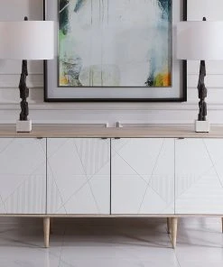 Chests & Cabinets Uttermost Tightrope 4 Door Modern Sideboard Cabinet