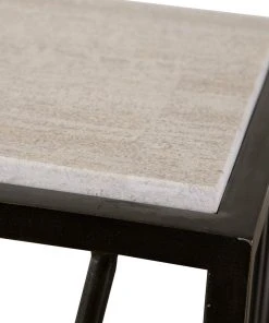 LIVING ROOM Uttermost Reed Travertine Console Table 11 LIVING ROOM Uttermost Reed Travertine Console Table