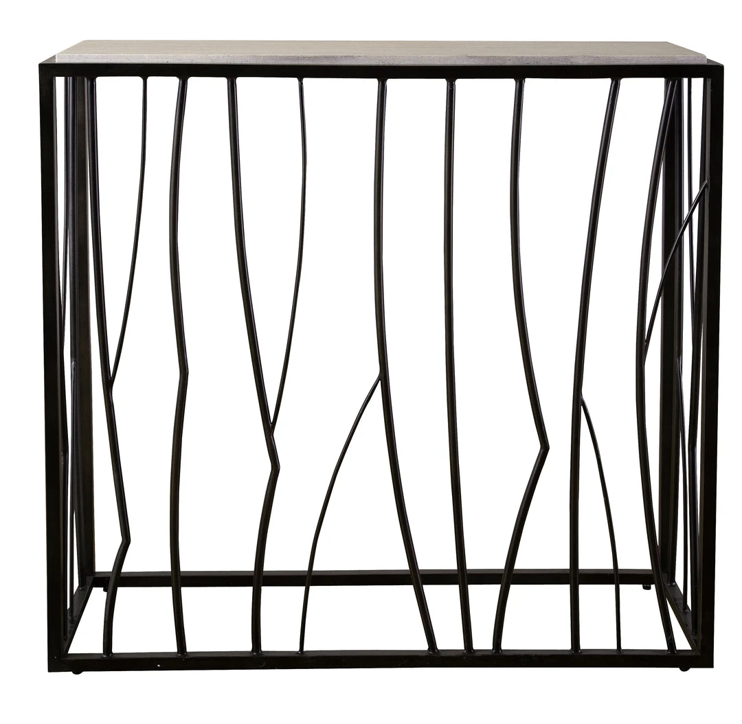 LIVING ROOM Uttermost Reed Travertine Console Table 3 LIVING ROOM Uttermost Reed Travertine Console Table