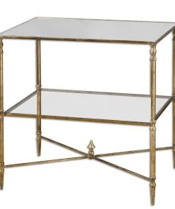 Uttermost Henzler Mirrored Glass Lamp Table