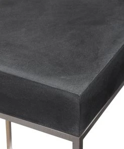 Side & End Tables Uttermost Jase Black Concrete Accent Table