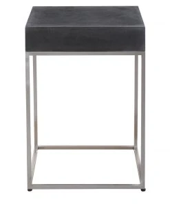 Side & End Tables Uttermost Jase Black Concrete Accent Table