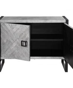 Uttermost Keyes 2 Door Gray Cabinet