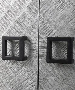 Uttermost Keyes 2 Door Gray Cabinet