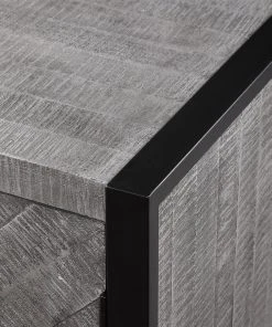 Uttermost Keyes 2 Door Gray Cabinet