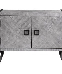 Uttermost Keyes 2 Door Gray Cabinet