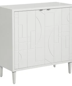 Uttermost Stockholm White 2 Door Cabinet