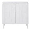 Uttermost Stockholm White 2 Door Cabinet