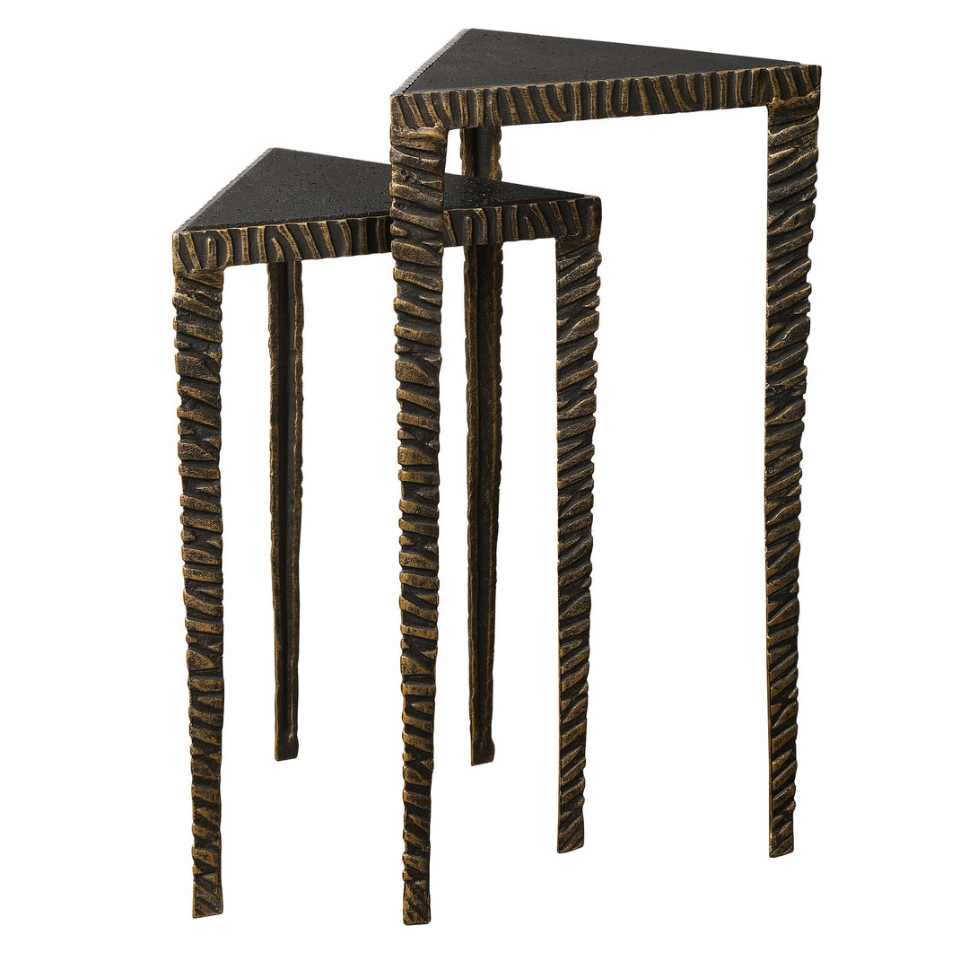 Side & End Tables Uttermost Samiria Triangular Accent Tables, S/2 7 Side & End Tables Uttermost Samiria Triangular Accent Tables, S/2