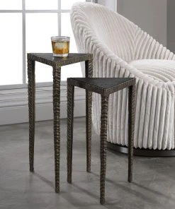 Side & End Tables Uttermost Samiria Triangular Accent Tables, S/2 11 Side & End Tables Uttermost Samiria Triangular Accent Tables, S/2