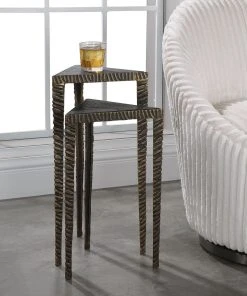 Side & End Tables Uttermost Samiria Triangular Accent Tables, S/2 10 Side & End Tables Uttermost Samiria Triangular Accent Tables, S/2