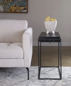 Uttermost Telone Modern Black Side Table Side & End Tables