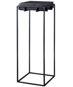 Uttermost Telone Black Large Pedestal