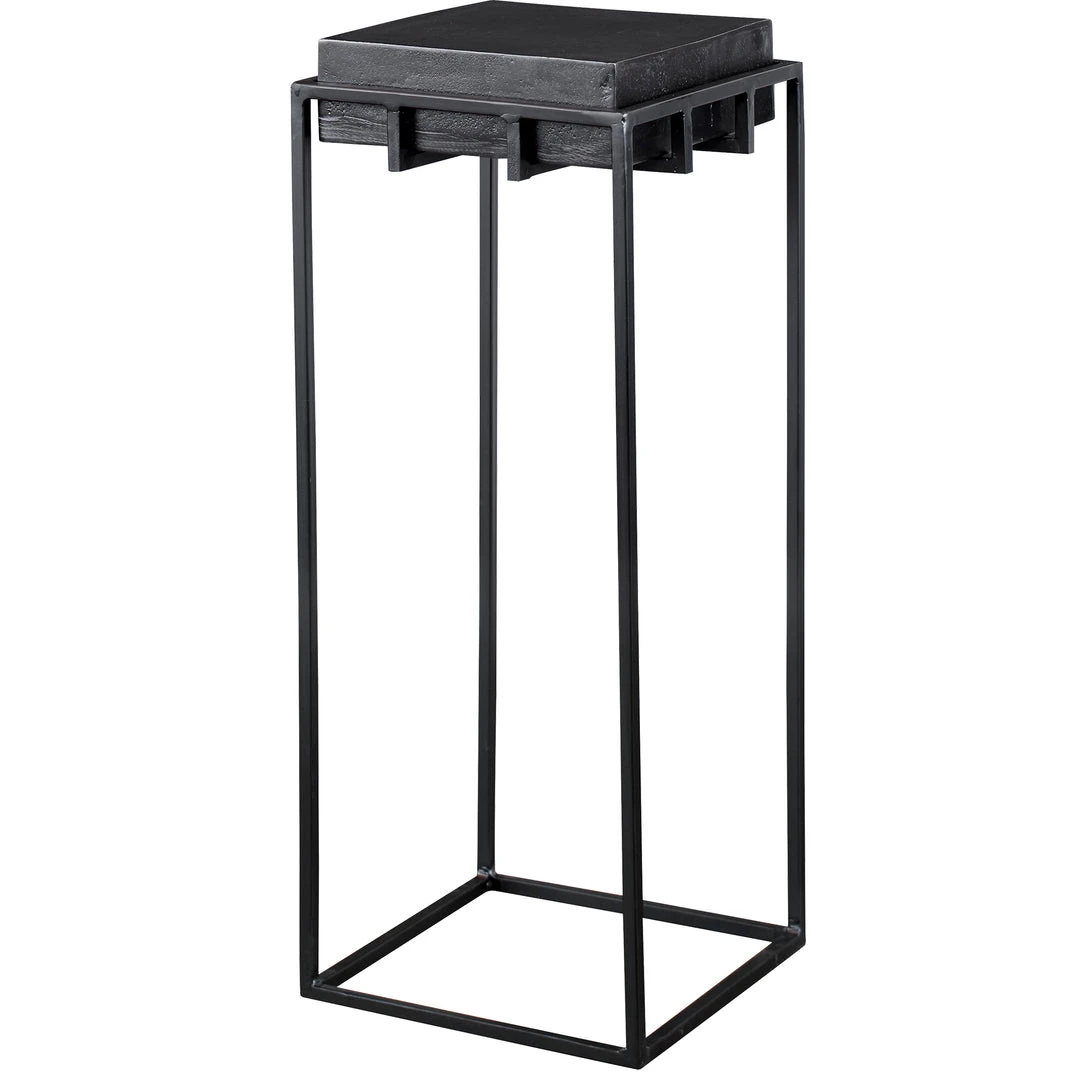 Uttermost Telone Black Small Pedestal Side & End Tables 3 Uttermost Telone Black Small Pedestal Side & End Tables