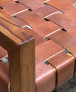 Uttermost Plait Woven Leather Bench LIVING ROOM 15 Uttermost Plait Woven Leather Bench LIVING ROOM