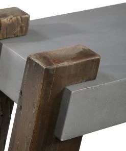 Uttermost Lavin Industrial Concrete Bench