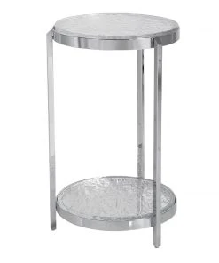 Uttermost Clarence Textured Glass Accent Table