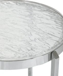 Uttermost Clarence Textured Glass Accent Table