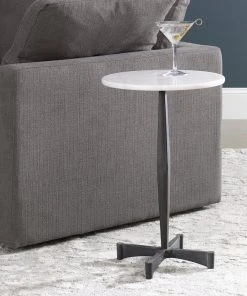 Side & End Tables Uttermost Counteract White Accent Table