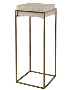 Uttermost Inda Modern Ivory Plant Stand DECOR