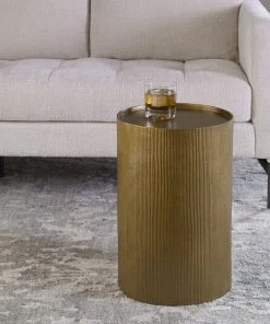 Uttermost Adrina Drum Accent Table