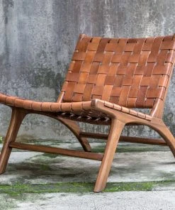 LIVING ROOM Uttermost Plait Woven Leather Accent Chair 10 LIVING ROOM Uttermost Plait Woven Leather Accent Chair