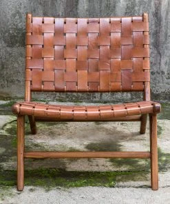 LIVING ROOM Uttermost Plait Woven Leather Accent Chair 9 LIVING ROOM Uttermost Plait Woven Leather Accent Chair