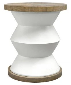 Uttermost Spool Geometric Side Table