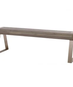 Uttermost Acai Light Gray Bench