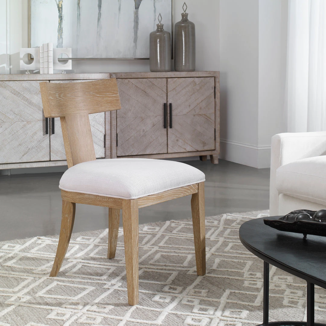 Uttermost Idris Armless Chair Natural DINING ROOM 4 Uttermost Idris Armless Chair Natural DINING ROOM