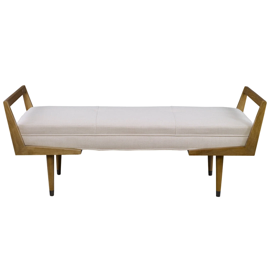 Uttermost Waylon Modern Ivory Bench LIVING ROOM 3 Uttermost Waylon Modern Ivory Bench LIVING ROOM