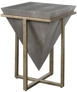 Side & End Tables Uttermost Bertrand Shagreen Accent Table