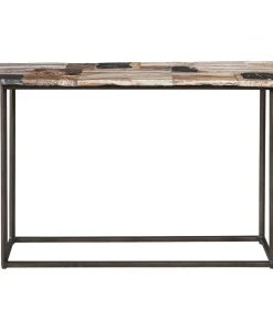 LIVING ROOM Uttermost Iya Petrified Wood Console Table 11 LIVING ROOM Uttermost Iya Petrified Wood Console Table