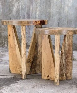 Uttermost Nadette Natural Nesting Tables, S/2 Side & End Tables