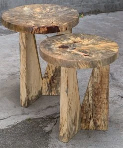 Uttermost Nadette Natural Nesting Tables, S/2 Side & End Tables