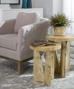 Uttermost Nadette Natural Nesting Tables, S/2 Side & End Tables