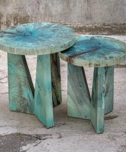 Side & End Tables Uttermost Nadette Blue Nesting Tables, S/2