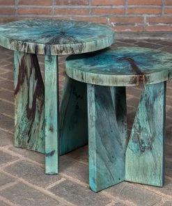 Side & End Tables Uttermost Nadette Blue Nesting Tables, S/2