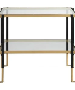 Uttermost Kentmore Glass Side Table