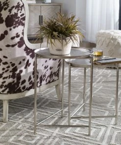 Uttermost Burnett Nickel Nesting Tables, S/2
