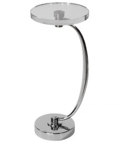 Side & End Tables Uttermost Waveney Nickel Drink Table