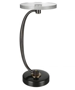 Uttermost Waveney Bronze Drink Table Side & End Tables