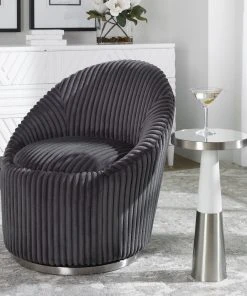 Side & End Tables Uttermost Fortier Nickel Accent Table