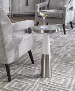 Side & End Tables Uttermost Fortier Nickel Accent Table