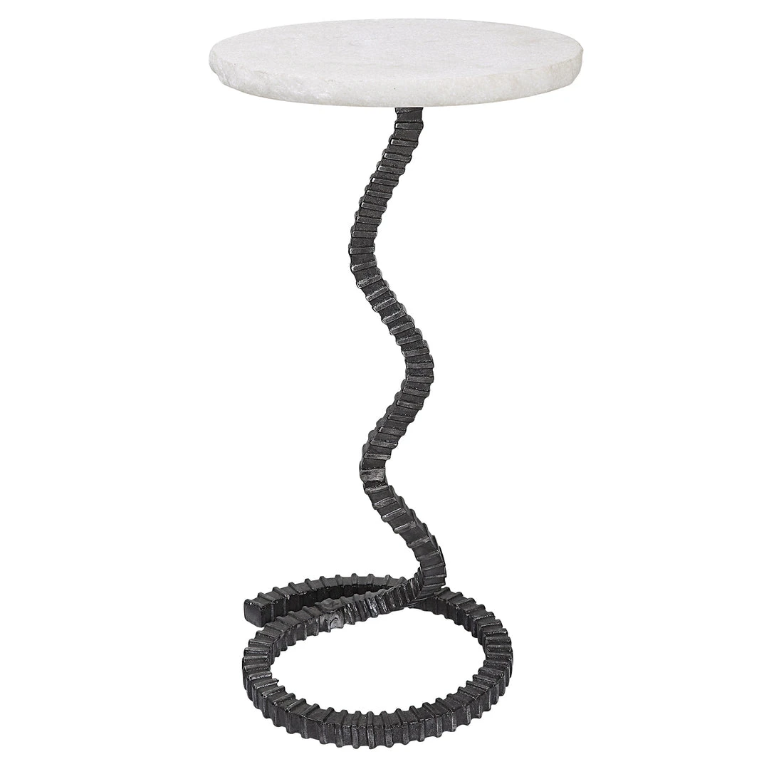Uttermost Lasso White Drink Table Side & End Tables 3 Uttermost Lasso White Drink Table Side & End Tables